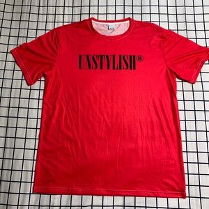 Hot pink Unstylish brand tee